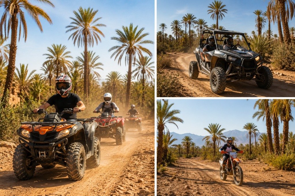 Balade en Quad, Buggy ou Moto Cross dans la Palmeraie de Marrakech